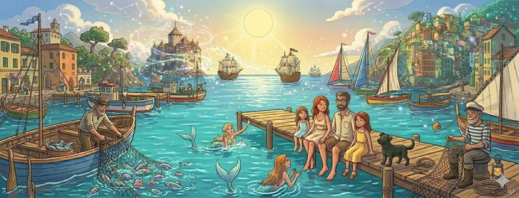 dove andare al mare con i bambini, luoghi magici e fiabeschi tra sirene e marinai