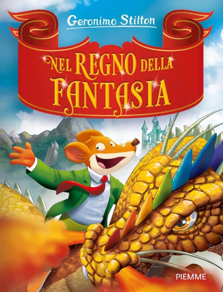 geronimo stilton nel regno della fantasia, copertina del libro edizione piemme