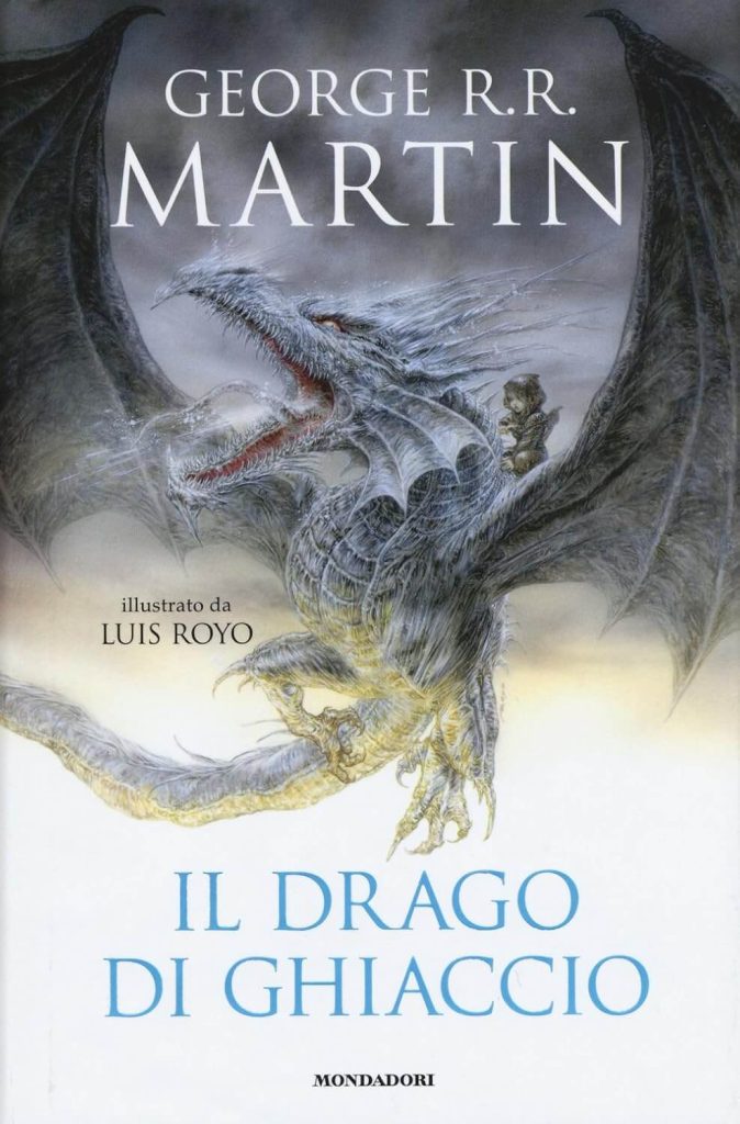 copertina del libro sui draghi per ragazzi "il drago di ghiaccio" di george r.r. martin