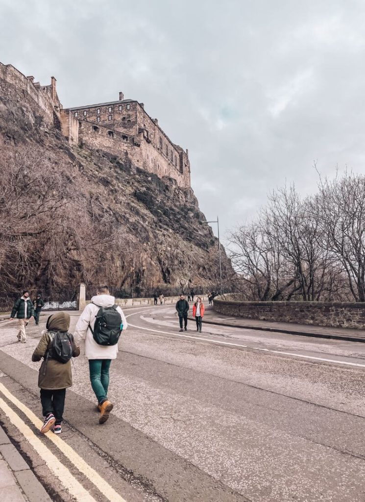 salita castello di edimburgo