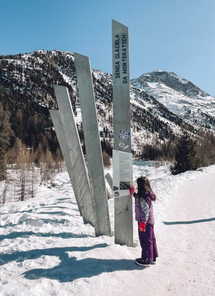 ghiacciaio morteratsch sentiero con i bambini