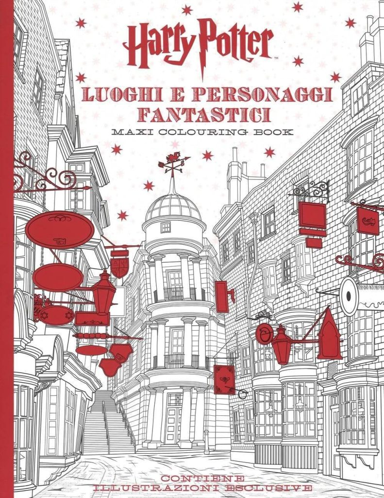 libro da colorare harry potter