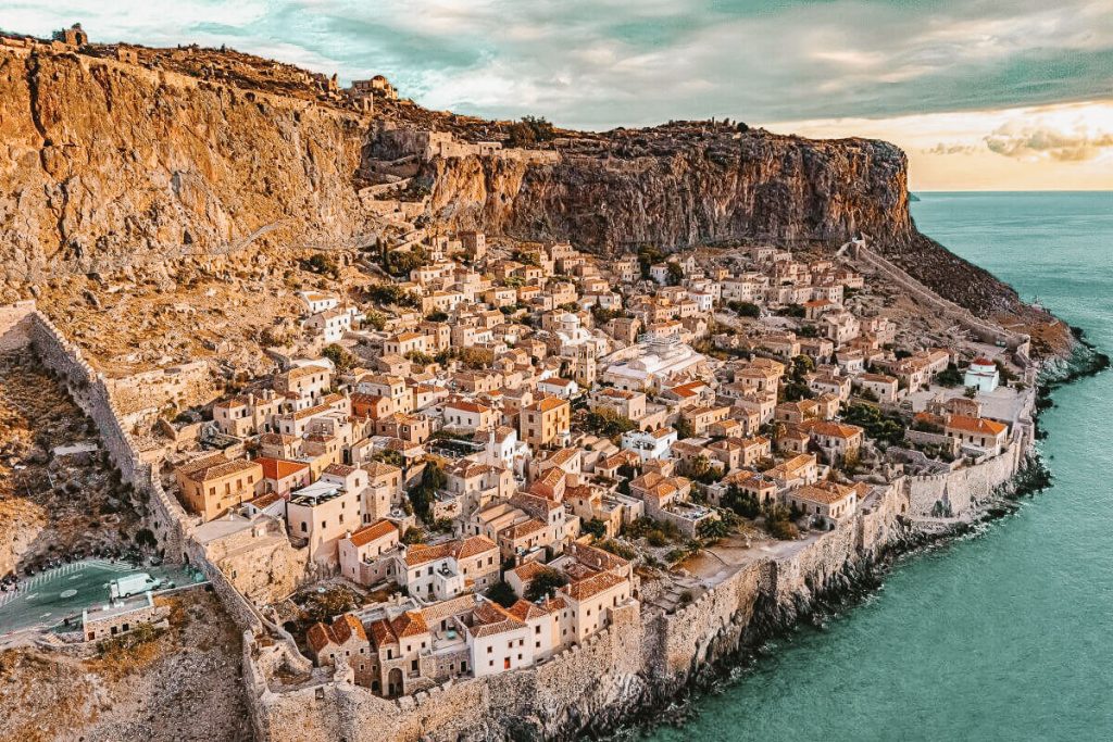 Monemvasia grecia con i bambini